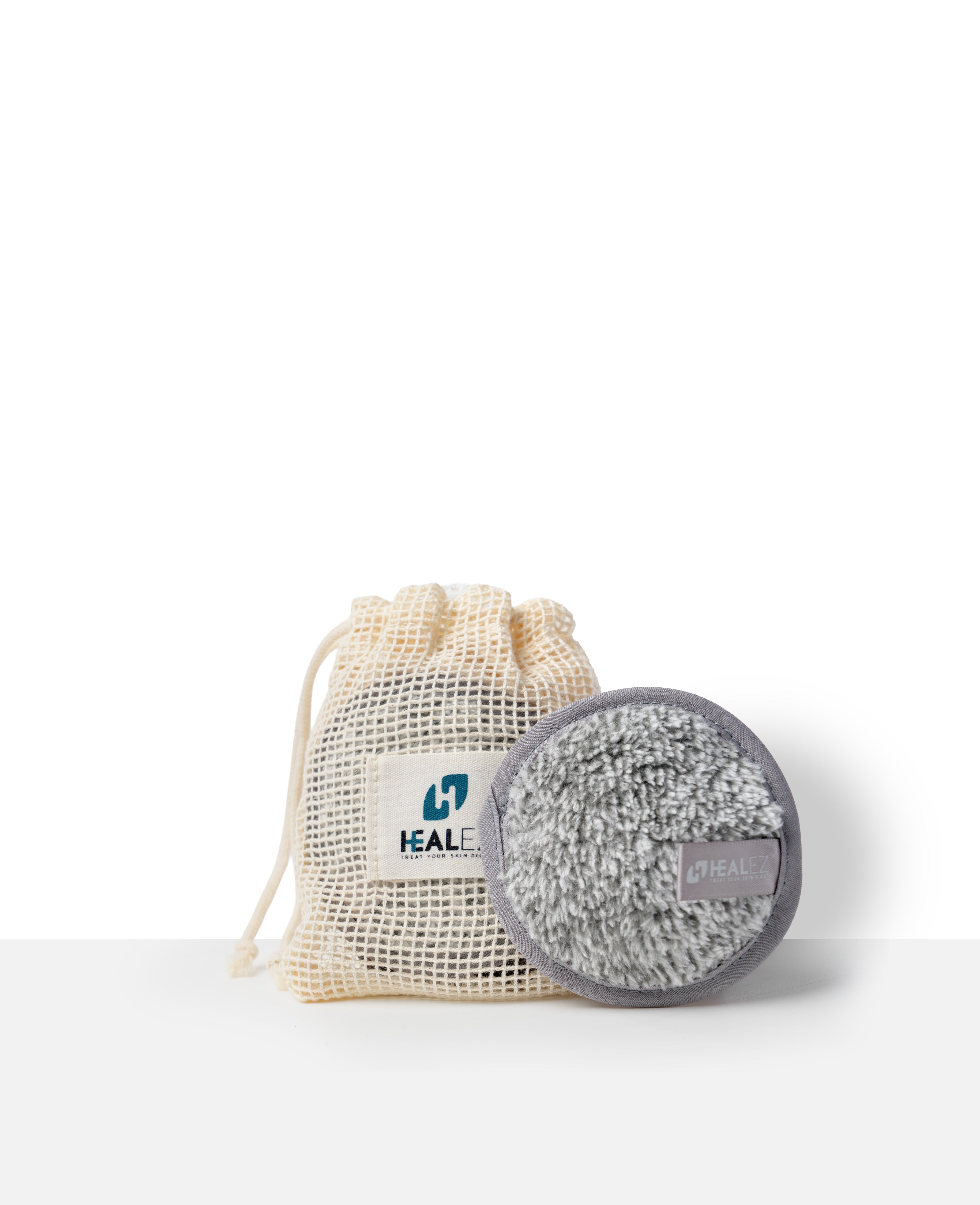 Bamboo Charcoal Makeup Remover Pads (With Mesh Bag)