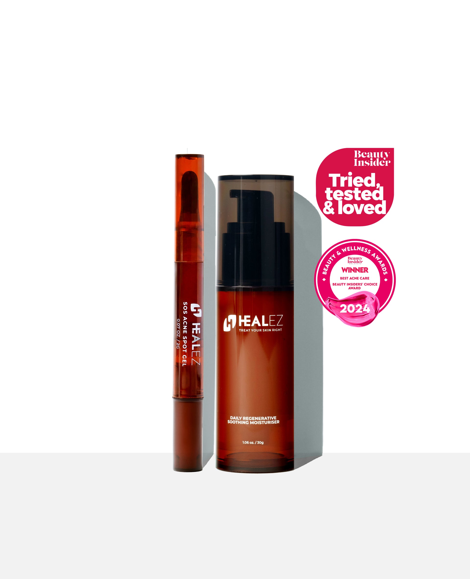 SOS Acne Spot Gel + Daily Regenerative Soothing Moisturiser